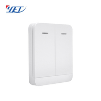 Interrupteur mural sans fil, télécommande à code fixe 30m avec 4 boutons pour porte de garage, domotique, matériau ABS