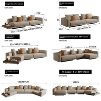 Canapé en cuir véritable italien minimaliste, une place, forme personnalisée en L, avec rembourrage en éponge, pour salon, design moderne