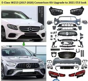 Classe E <span class=keywords><strong>w213</strong></span> anciens à nouveaux kits de carrosserie E53 pour <span class=keywords><strong>W213</strong></span> <span class=keywords><strong>E200</strong></span> E300 mise à niveau vers E53 pare-chocs phare feux arrière capot couvercle de coffre pour <span class=keywords><strong>w213</strong></span> - Product Image 6