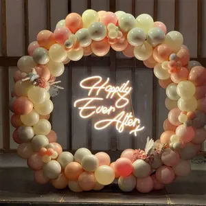 Custom Wedding Neon Sign Event Planner Happily Ever After Led Wedding Neon Sign Light Party Wall Decoration Lighting