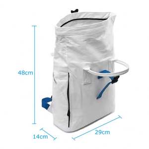 Leisure Routine Hot Sell Large Capacity <b>Waterproof</b> Dupont Paper Outdoor Travel <b>Backpack</b> Kraft Paper <b>Roll</b> <b>Top</b> Sports <b>Backpack</b> - Product Image 3