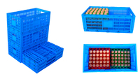 Panier à œufs en plastique empilables, boîtes mobiles, panier de rangement pliable