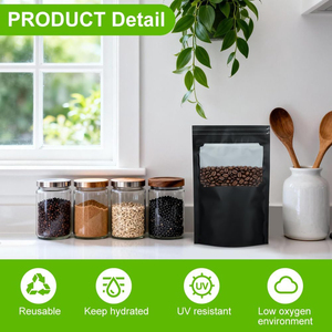 Sacs à café en aluminium à fond plat personnalisés imprimés 250g 500g 1kg – Produits d'emballage et d'impression - Product Image 4