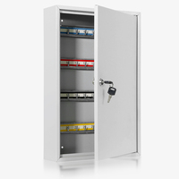 Armoire à clés murale commerciale 64 clés en acier épais, durable avec serrure à clé, idéale pour la maison et le bureau – Meilleure vente