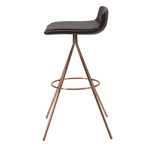de Oro de <span class=keywords><strong>las</strong></span> piernas contemporánea de cuero hotel <span class=keywords><strong>restaurante</strong></span> de cuero negro contador altura Taburetes de bar con proveedor - Product Image 5
