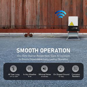 Operador de Puerta Corredera Automática sin Mantenimiento, Abrepuertas Automático para Portones Correderos Residenciales y de Jardín - Product Image 6