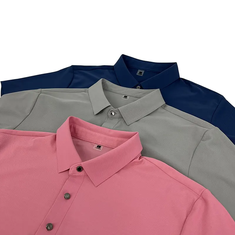 Groothandel Hoge Kwaliteit Effen Casual Golf Custom Logo Eenvoudig Poloshirt Voor Mannen