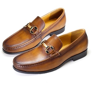 Scarpe da uomo in pelle con mocassino Penny di qualità Premium di lusso Slip On mocassino che guida scarpe da passeggio scarpe Casual di colore dipinte a mano - Product Image 6