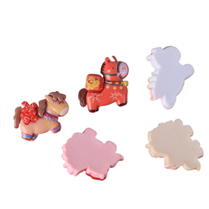 Los accesorios del Año del Caballo de caoh se lanzarán pronto. Pinzas para el cabello DIY, materiales hechos a mano, llaveros, colgantes, accesorios para coche - Product Image 4