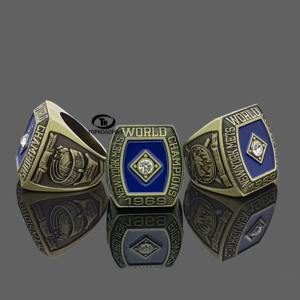 Custom Championship Hombres Negro 24K 18K Oro Compromiso Corazón 10 Gramos Oro Campeonato Anillos 2024 - Product Image 3