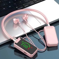 Nuevo Auricular con Banda para el Cuello para Auriculares BT, Pantalla Grande, Larga Duración, para Deportes, Karaoke, LED JL, Popular para Comercio Electrónico Transfronterizo