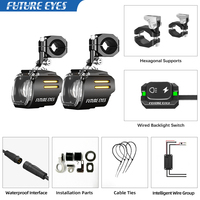 FUTURE EYES UF1 Viper – Interrupteur filaire rétroéclairé pour moteur et phare antibrouillard auxiliaire