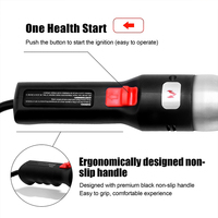 Allume-charbon électrique en acier inoxydable AUPLEX avec 1500W et 600W de puissance pour barbecue
