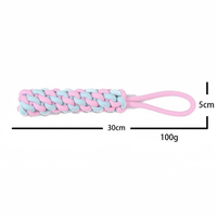 Jouets pour chiens écologiques OEM ODM, jouets à mâcher en corde de coton pour chiots, jouets interactifs pour chiens en corde tressée de maïs et corde à tirer