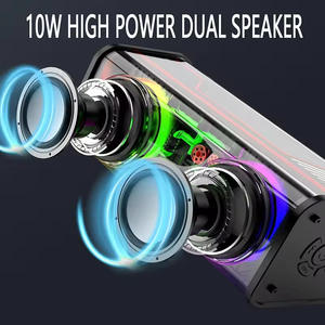 V8 Portable Transparent Wireless Home Party Outdoor <b>Mini</b> Bluetooth <b>Speaker</b> with RGB Light - Product Image 3