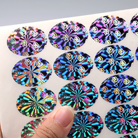 Autocollants de sécurité anti-contrefaçon en vinyle holographique personnalisés pour les étiquettes d'emballage de parfums