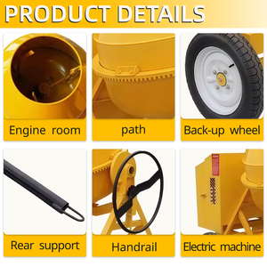 コンクリートミキサーのユニバーサルディーゼルモバイル小型コンクリートセメントドライミキサー機価格 - Product Image 4