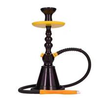 En gros France Hookah Ensemble de chicha mini moderne portable en aluminium avec base en acrylique, bol en silicone, pince et accessoires, durable
