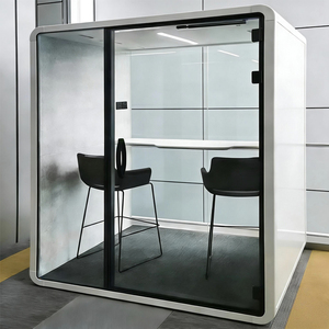Cabine d'enregistrement insonorisée à prix d'usine, pods acoustiques mobiles pour bureau, pod de réunion insonorisé partagé - Product Image 3