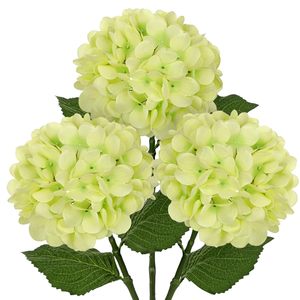 21 couleurs de fleurs artificielles à grosse tête, blanches, roses, bleues, rouges, toucher réel, hortensia de haute qualité - Product Image 5