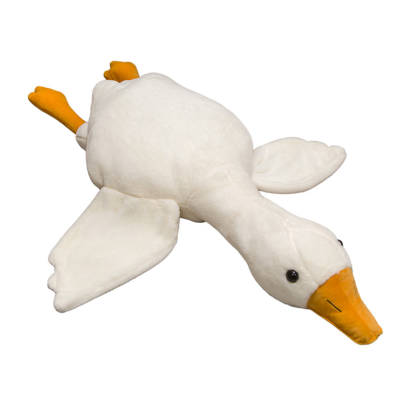 Peluche De Pato Blanco De 13.7 Pulgadas – Almohada De Felpa Suave, Ideal Como Cojín Lumbar O Regalo Para Navidad Y San Valentín