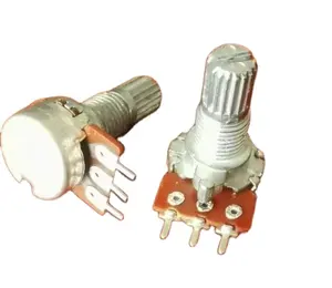 12mm Single Gang Carbon Metal Shfaft 10k 20k 50k 100k Linear Rotary Potentiometer