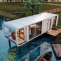 Nouvelle conception de maison capsule spatiale préfabriquée de luxe pour hôtel-resort, cabine mobile avec matériaux haute résistance et chauffage au graphène