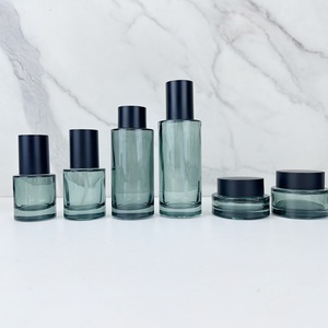 Custom Printing logo 30 50 100ml Serum Lotion Essence Cream Drop Oil Series Glass Dropper Bottle Gold Lid - Product Image 1