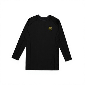 Vente en gros OEM de T-shirts de compression athlétiques personnalisés pour BJJ, Jiu Jitsu, MMA No-Gi, entraînement de grappling et fitness - Product Image 1