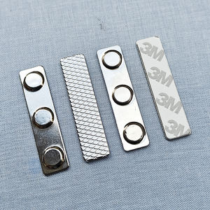 थोक क्रम फैशन इलेक्ट्रोप्लेटेड ग्रेure मुद्रित फ्लैट प्लेट नाम बैज चुंबक मजबूत लोहे की शीट कपड़े विज्ञापन उपयोग - Product Image 1