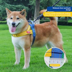 Harnes anak anjing dapat diatur, anyaman nilon lembut Dalam <span class=keywords><strong>Harness</strong></span> anjing untuk latihan jalan mendaki luar ruangan - Product Image 4