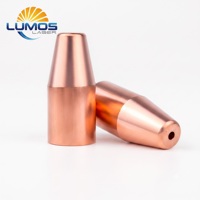 Nosel Pengumpan Kawat Tembaga Merah, Nosel Pemandu Kawat untuk Suku Cadang Obeng Las Laser Genggam Chaoqiang Hanwei, Tip M5 H15
