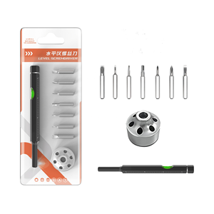 Jeu de tournevis multifonction 7-en-1 en alliage d'aluminium, outil de précision magnétique avec niveau à bulle, utilisé pour la réparation de téléphones, d'ordinateurs portables, de montres - Product Image 1