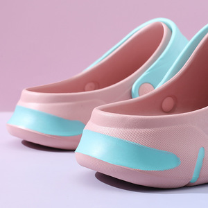 Binlu Crocs Sandales EVA antidérapantes respirantes en forme de dessin animé, chaussures de plage d'été pour filles, taille 35 36 37 38 39 40 - Product Image 4