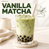 Thé vert Matcha Vanille Cérémonial en Poudre Aromatisé pour Latte Maison & Amincissement, Vente en Gros en Sachets