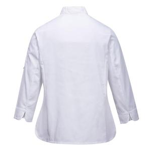 PORTWEST-Chaqueta blanca de chefs para mujer C837WHRS Rachel-EAN 5036108276479 CHEFS AND FOOD INDUSTRY WORKWEAR - Product Image 2