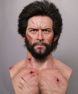 Vendita calda di nuovi prodotti a grandezza naturale realistico wolverine busto per la vendita - Product Image 6