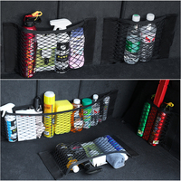 Gadgets de voiture Autocollant magique en maille pour l'arrière de la voiture Sac de rangement universel Poche Organisateur de voiture Sac de siège arrière