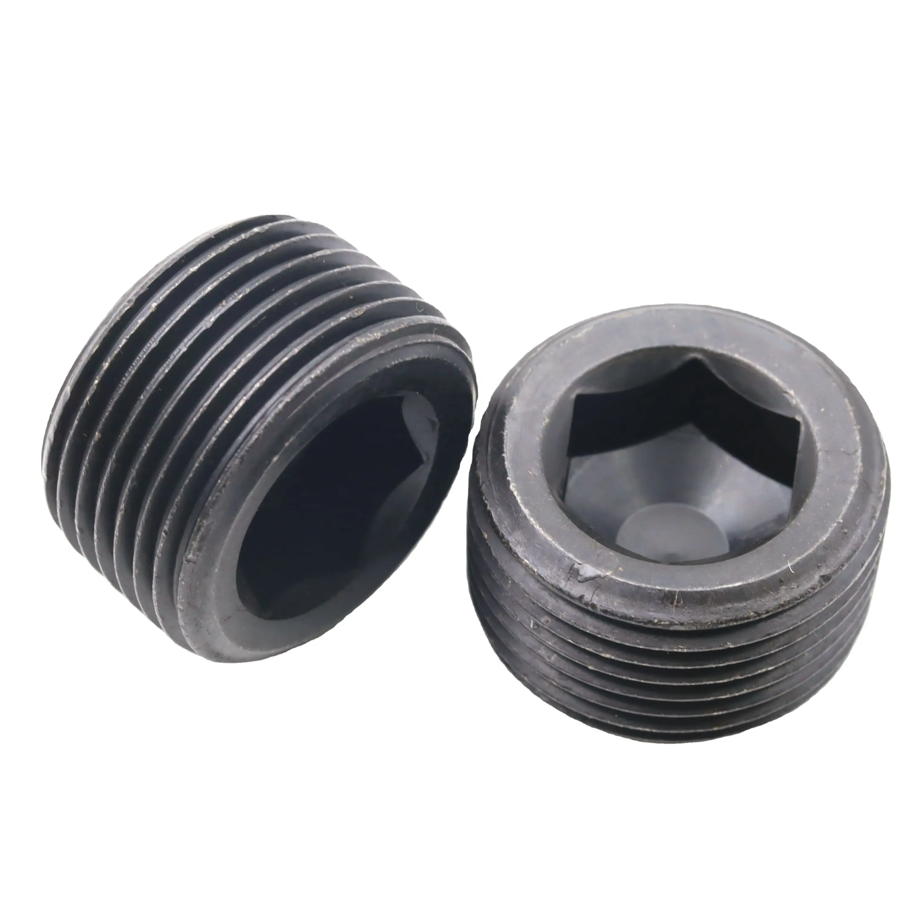 NPT/BSP/PT Black Oxide Grade 12.9 Steel DIN906 M6 M8 M10 M12 Hydraulic Internal Drive Hexagon Socket Pipe Plugs