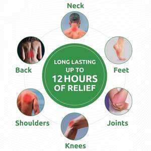 Parches de alivio para el dolor de rodilla y articulaciones, con ajenjo, efecto calefactor, para rodilla, espalda, cuello y hombro - Product Image 5