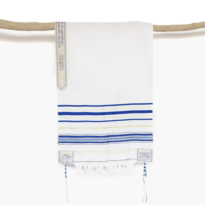 Directly Manufacturer Polyester Prayer Shawl Talit De Jewish Tallit Israel Ready To Ship