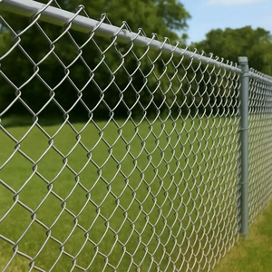 Yuking Galvanized Chain Link Fence with Rhombus <b>Mesh</b> 1mm-4mm <b>Wire</b> Gauge - Product Image 3