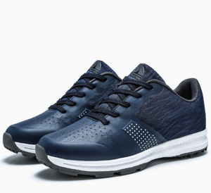 Breathable Synthetic Golf <b>Shoes</b> Lace Up <b>Non</b> <b>Slip</b> Rubber Sole Perforated Course Walking Footwear - Product Image 1