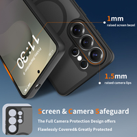 Étui de téléphone portable magnétique à chargement sans fil pour Samsung S26 S25 S24 Ultra, antichoc, protection intégrale de l'objectif, vente en gros