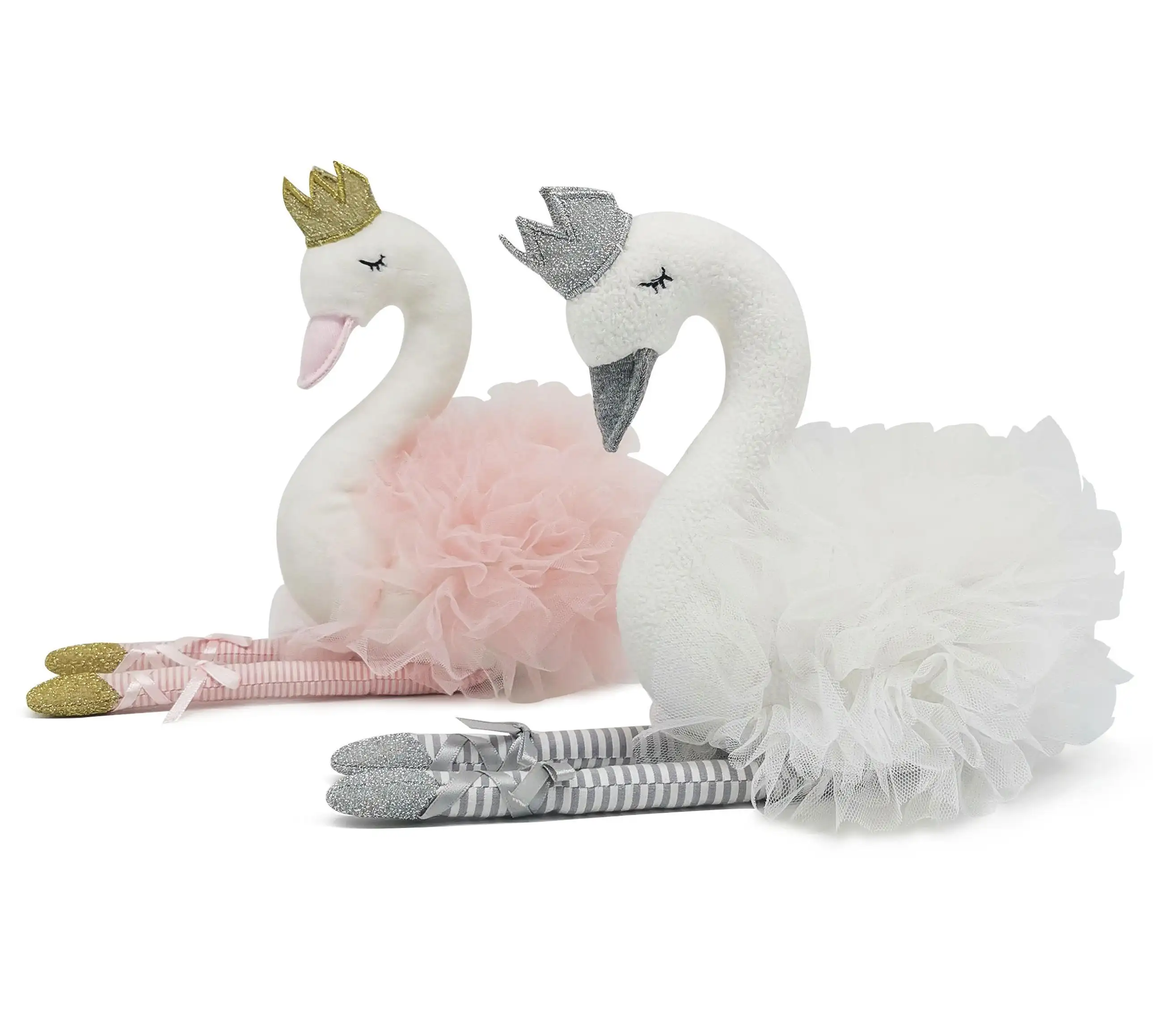 Manufacturer Price Organza Skirt Baby Toddler Toys Stuffed Animals wholesale Ballerina Plush Swan Toys