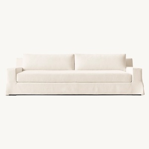 Modern Chesterfield Luxury Indoor <strong>Sofa</strong> Set Solid <strong>Wood</strong> <strong>Frame</strong> Modular <strong>Sofa</strong> Sponge Linen Comfortable Hotel Villa Living Room <strong>Sofa</strong> - Product Image 3