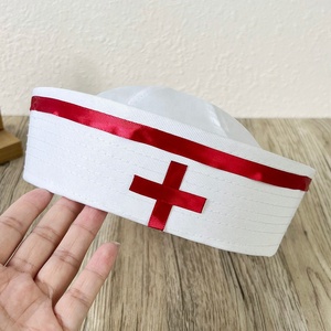 Bán Buôn Lễ Hội Hiệu Suất Đội Trưởng Điều Dưỡng <span class=keywords><strong>Hat</strong></span> Trắng Màu Đỏ Sọc <span class=keywords><strong>Popeye</strong></span> Phong Cách Phụ Nữ Mùa Hè Bên Đồng Phục - Product Image 5