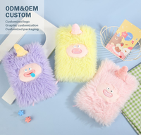 Bloc-notes en peluche Carnet de notes moelleux Petit Monstre Manuel Mignon Dessin Animé Carnet de notes en peluche Planificateur Animal Journal en peluche Cadeau Filles