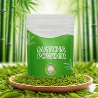 Matcha de qualité cérémonielle en sachet de 100 g, poudre de matcha verte, marque privée