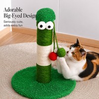 Rascador para Gatos de Dibujos Animados, Alto |   Poste de Escalada Antideslizante de Sisal Completo con Base de Felpa y Personaje de Peluche |   Venta al por Mayor que Ahorra Espacio